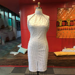 Pearl Beading Bodycon Dress - Voluptuous Inc 
