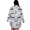 Newspaper Print Dress - Voluptuous Inc 